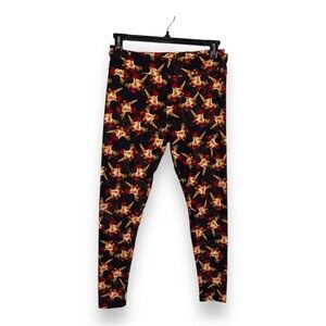 LULAROE CHERUB LEGGINGS GOTH RETRO TALL CURVY FIT WOMENS STRETCH PANTS